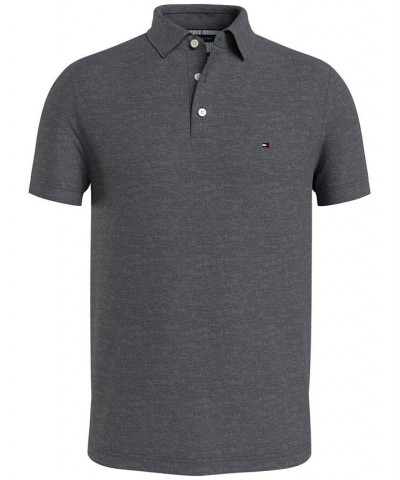 Men's TH Flex Slim Fit Short-Sleeve Polo Gray $38.16 Polo Shirts