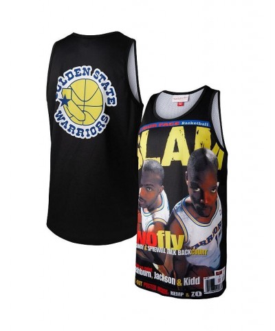 Men's Tim Hardaway and Latrell Sprewell Black Golden State Warriors Slam Player Tank Top $37.95 T-Shirts