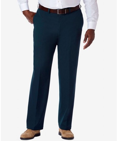 Men's Big & Tall Cool 18 PRO Classic-Fit Expandable Waist Flat Front Stretch Dress Pants Navy $30.24 Pants