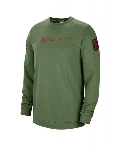 Men's Olive Arizona Wildcats Military-Inspired Pullover Sweatshirt $35.88 Sweatshirt