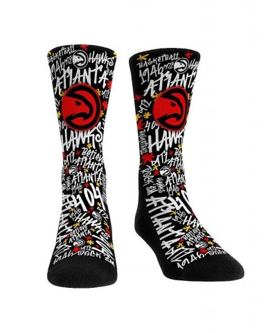 Men's and Women's Socks Atlanta Hawks Graffiti Crew Socks $16.79 Socks