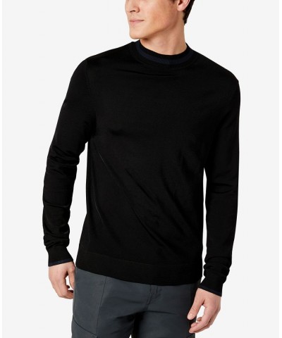 Men's Slim-Fit Mock Neck Sweater Black $29.15 Sweaters