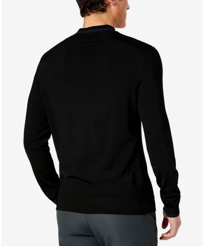 Men's Slim-Fit Mock Neck Sweater Black $29.15 Sweaters