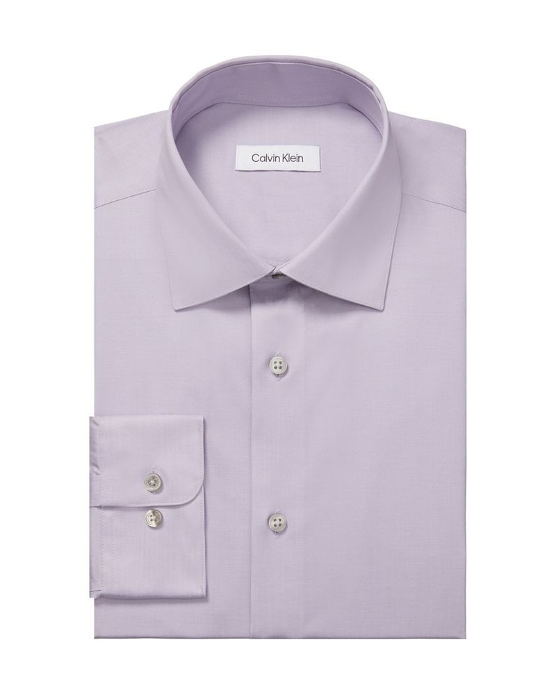 Men's Steel Slim-Fit Non-Iron Stain Shield Solid Dress Shirt PD06 $41.17 Dress Shirts
