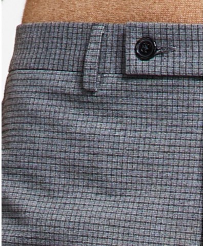 Men's Classic-Fit UltraFlex Stretch Check Dress Pants PD02 $25.91 Pants