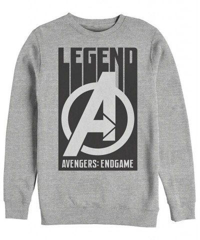 Marvel Men's Avengers Endgame Legend Logo, Crewneck Fleece Gray $24.20 Sweatshirt