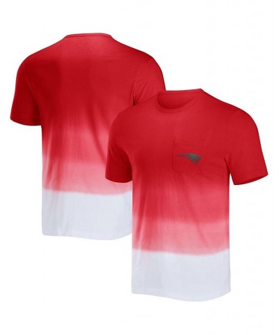 Men's NFL x Darius Rucker Collection by Red and White New England Patriots Dip Dye Pocket T-shirt $19.68 T-Shirts