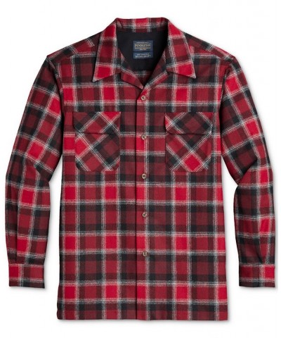 Men's Wool Button Down Original Board Shirt PD06 $72.67 Shirts