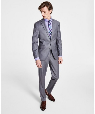 Men's Ready Flex Slim-Fit Suit Light Grey $61.10 Suits