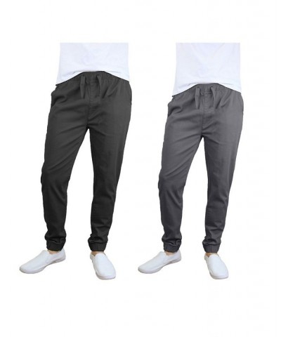 Men's Basic Stretch Twill Joggers, Pack of 2 PD15 $30.50 Pants