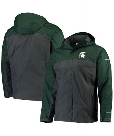 Men's Green, Charcoal Michigan State Spartans Glennaker Storm Full-Zip Jacket $41.59 Jackets