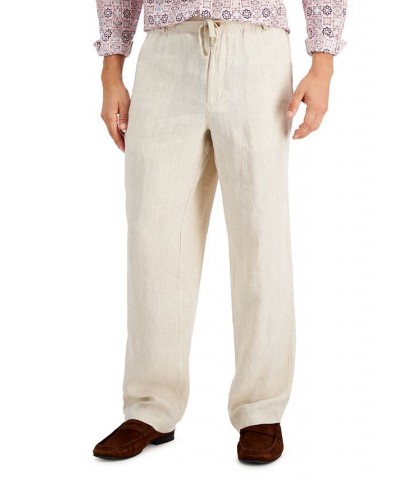 Men's 100% Linen Pants Natural Khaki $18.00 Pants