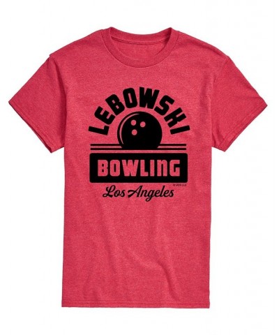Men's The Big Lebowski Lebowski Bowling T-shirt Red $18.19 T-Shirts