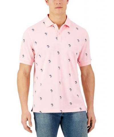 Men's Shady Palm Polo Pink $14.30 Polo Shirts