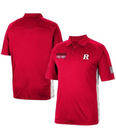 Men's Scarlet Rutgers Scarlet Knights OHT Military-Inspired Appreciation Snow Camo Polo Shirt $33.59 Polo Shirts