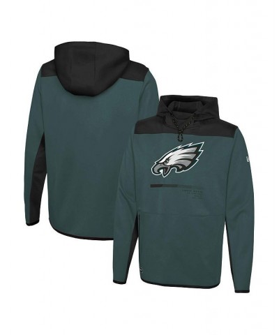 Men's Green Philadelphia Eagles Combine Authentic Hard Hitter Pullover Hoodie $37.09 Sweatshirt