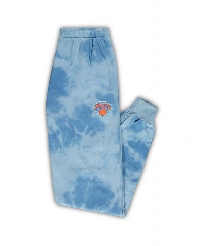 Men's Branded Blue New York Knicks Big and Tall Wordmark Cloud Dye Jogger Pants $28.19 Pants