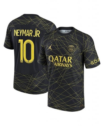 Men's Brand Neymar Jr. Black Paris Saint-Germain 2022/23 Fourth Vapor Match Authentic Player Jersey $94.60 Jersey