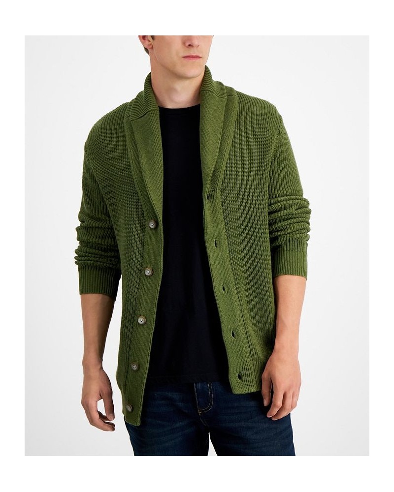 Men's Alvin Cardigan Sweater Green $19.21 Sweaters