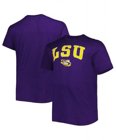 Men's Purple LSU Tigers Big and Tall Arch Over Wordmark T-shirt $16.00 T-Shirts