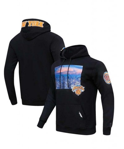 Men's Black New York Knicks City Scape Pullover Hoodie $39.10 Sweatshirt
