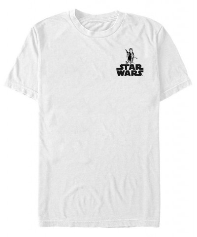 Star Wars Men's Han Solo Pocket Logo Short Sleeve T-Shirt White $14.70 T-Shirts