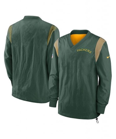 Men's Green Green Bay Packers Sideline Team ID Reversible Pullover Windshirt $53.99 Jackets