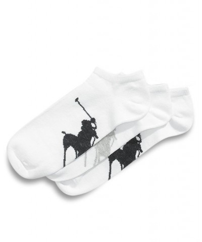 Men's Socks, Athletic Big Polo Player Sole Men's Socks 3-Pack White $12.00 Socks