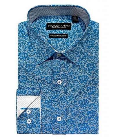 Men's Modern Fit Dress Shirt Blue $25.55 Dress Shirts
