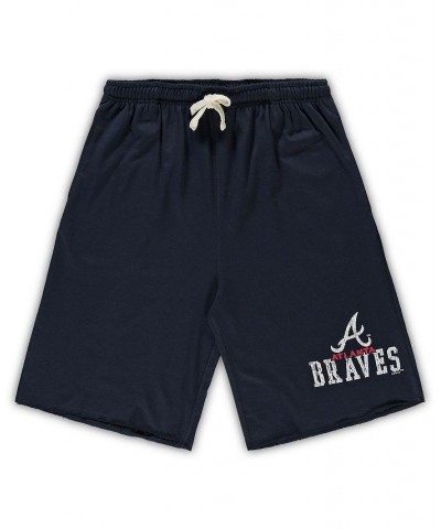 Men's Navy Atlanta Braves Big and Tall French Terry Shorts $27.60 Shorts