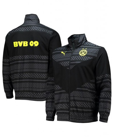 Men's Black Borussia Dortmund 2022/23 Pre-Match Full-Zip Jacket $41.00 Jackets