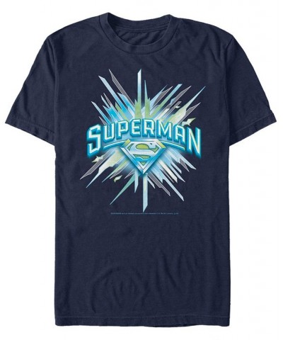 DC Men's Superman Chrystal Logo Short Sleeve T-Shirt $15.75 T-Shirts