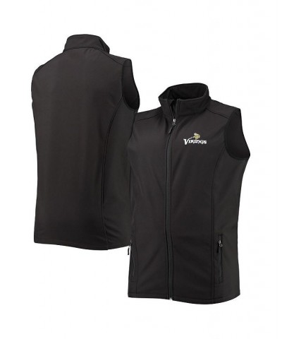 Men's Charcoal Minnesota Vikings Big and Tall Archer Softshell Full-Zip Vest $43.19 Jackets