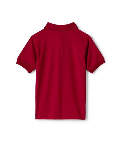 School Uniform Men's Short Sleeve Rapid Dry Polo Shirt Red $31.29 Polo Shirts
