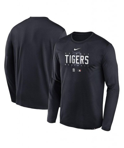 Men's Navy Detroit Tigers Authentic Collection Team Logo Legend Performance Long Sleeve T-shirt $22.55 T-Shirts