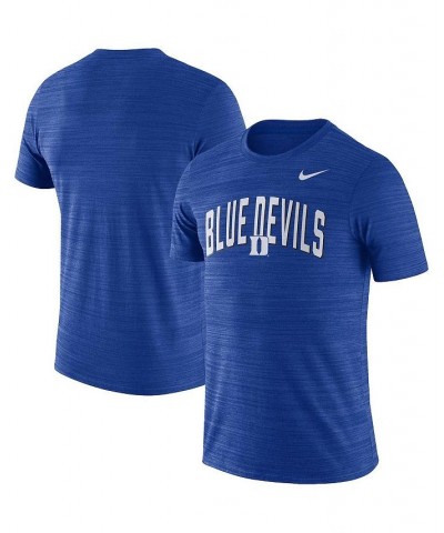 Men's Royal Duke Blue Devils Game Day Sideline Velocity Performance T-shirt $18.40 T-Shirts