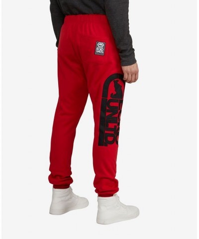 Men's Big and Tall Track Em Down Joggers Red $30.16 Pants