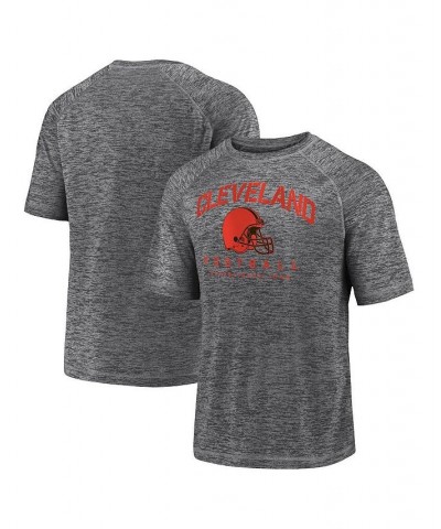 Men's Branded Gray Cleveland Browns Shade Battle Ready Raglan Space-Dye T-shirt $14.08 T-Shirts