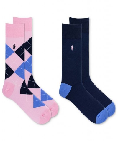 Men's Argyle Slack Socks, 2-Pack Pink $13.76 Socks
