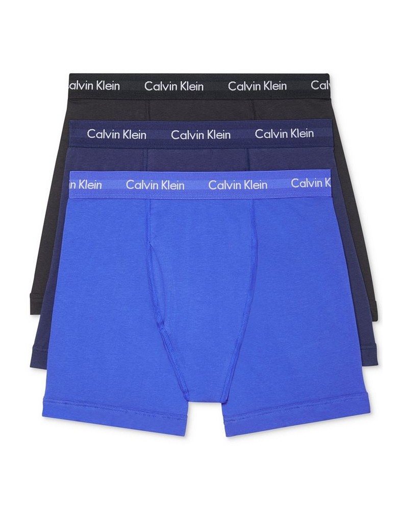 Men's 3-Pack Cotton Stretch Boxer Briefs Brown $17.71 Underwear