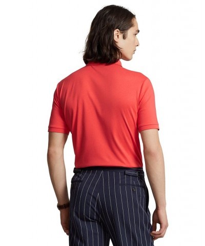 Men's Custom Slim Fit Soft Cotton Polo Shirt Red $40.80 Polo Shirts