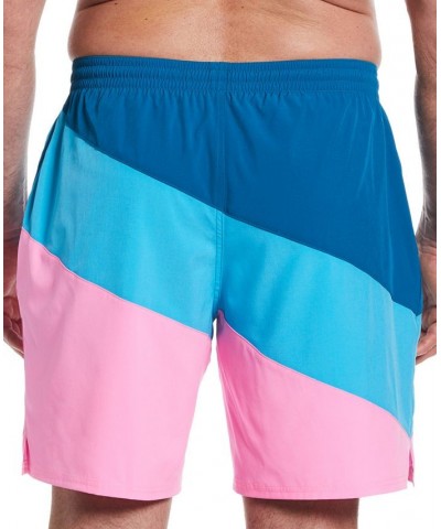 Men's Big & Tall Color Surge 9" Swim Trunks Pink $35.37 Swimsuits
