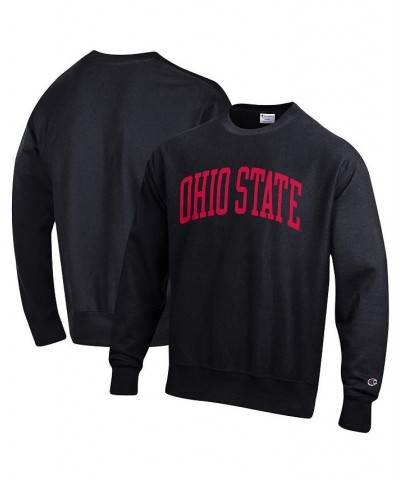 Men's Black Ohio State Buckeyes Arch Reverse Weave Pullover Sweatshirt $17.60 Sweatshirt