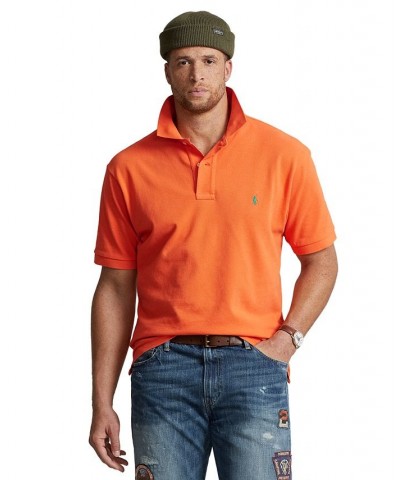 Men's Big & Tall Iconic Mesh Polo Shirt Lifeboat Orange $51.60 Polo Shirts