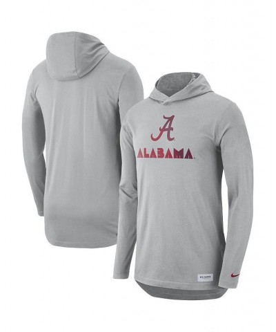 Men's Gray Alabama Crimson Tide Campus Performance Hoodie Long Sleeve T-shirt $29.40 T-Shirts