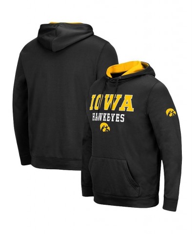 Men's Black Iowa Hawkeyes Sunrise Pullover Hoodie $28.60 Sweatshirt