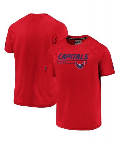 Men's Branded Red Washington Capitals Rink T-shirt $19.68 T-Shirts