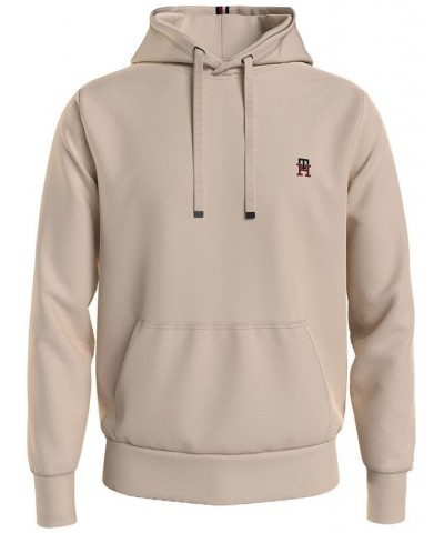 Men's Small Monogram Hooded Sweatshirt Tan/Beige $63.94 Sweatshirt