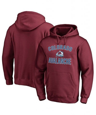 Men's Burgundy Colorado Avalanche Team Victory Arch Pullover Hoodie $33.05 Sweatshirt