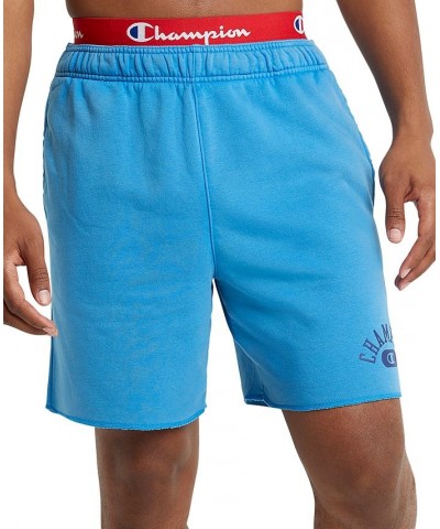 Men's Vintage Wash Varsity 7" Fleece Shorts Blue $16.65 Shorts